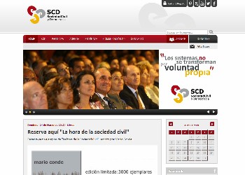 web del partido politico SCD